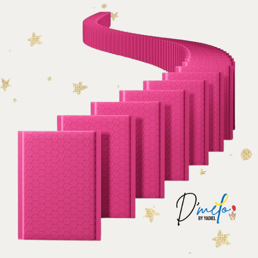 Hot Pink Bubble Mailers 4x8in (10pcs)